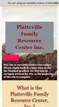 Mobile Screenshot of plattevillefamily.com